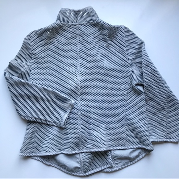 ➕ AKRIS PUNTO Asymmetrical Gray Light Zip Jacket - Picture 3 of 14